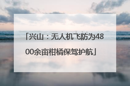 兴山：无人机飞防为4800余亩柑橘保驾护航