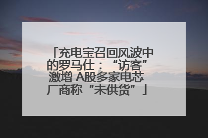 充电宝召回风波中的罗马仕：“访客”激增 A股多家电芯厂商称“未供货”