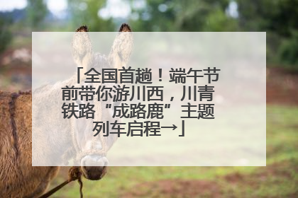 全国首趟！端午节前带你游川西，川青铁路“成路鹿”主题列车启程→