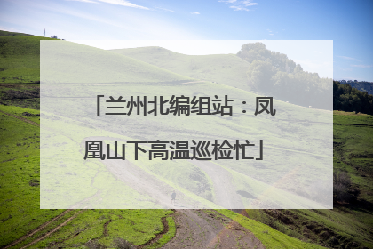 兰州北编组站：凤凰山下高温巡检忙