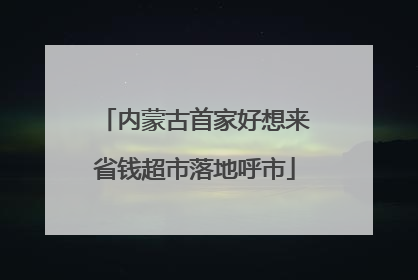 内蒙古首家好想来省钱超市落地呼市