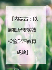 内蒙古：以履职尽责实效检验学习教育成效