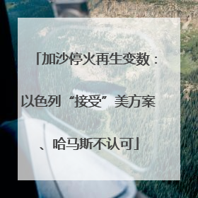加沙停火再生变数：以色列“接受”美方案、哈马斯不认可