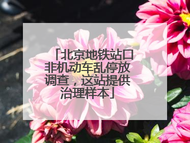 北京地铁站口非机动车乱停放调查，这站提供治理样本