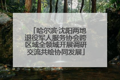 哈尔滨·沈阳两地退役军人服务协会跨区域全领域开展调研交流共绘协同发展
