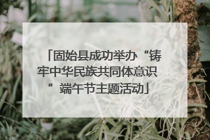 固始县成功举办“铸牢中华民族共同体意识”端午节主题活动