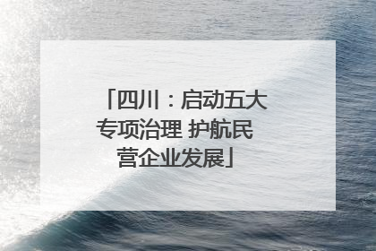 四川：启动五大专项治理 护航民营企业发展