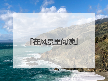 在风景里阅读