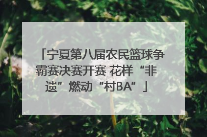 宁夏第八届农民篮球争霸赛决赛开赛 花样“非遗”燃动“村BA”