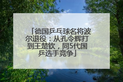 德国乒乓球名将波尔退役：从孔令辉打到王楚钦，同5代国乒选手竞争