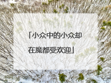 小众中的小众却在魔都受欢迎
