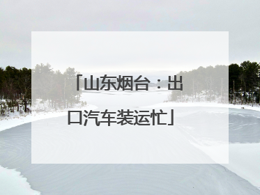 山东烟台：出口汽车装运忙