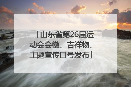 山东省第26届运动会会徽、吉祥物、主题宣传口号发布