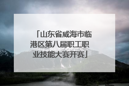 山东省威海市临港区第八届职工职业技能大赛开赛