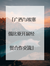 广西与埃塞俄比亚开展经贸合作交流