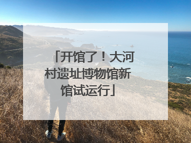 开馆了！大河村遗址博物馆新馆试运行