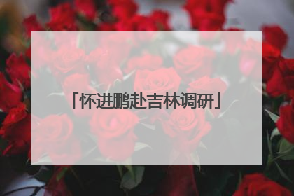 怀进鹏赴吉林调研
