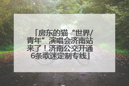 房东的猫“世界/青年”演唱会济南站来了！济南公交开通6条歌迷定制专线