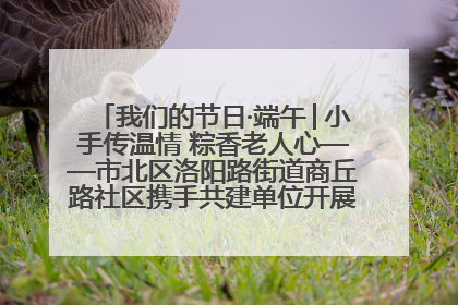 我们的节日·端午│小手传温情 粽香老人心——市北区洛阳路街道商丘路社区携手共建单位开展端午主题活动