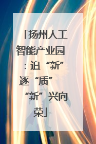 扬州人工智能产业园：追“新”逐“质” “新”兴向荣