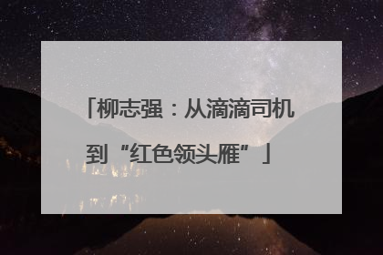柳志强：从滴滴司机到“红色领头雁”