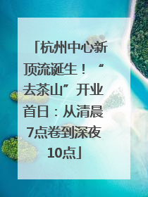 杭州中心新顶流诞生！“去茶山”开业首日：从清晨7点卷到深夜10点