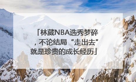 林葳NBA选秀梦碎，不论结局“走出去”就是珍贵的成长经历