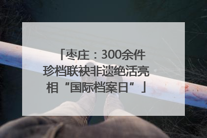 枣庄：300余件珍档联袂非遗绝活亮相“国际档案日”