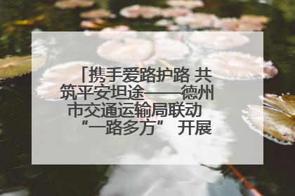携手爱路护路 共筑平安坦途——德州市交通运输局联动 “一路多方” 开展路政宣传月活动