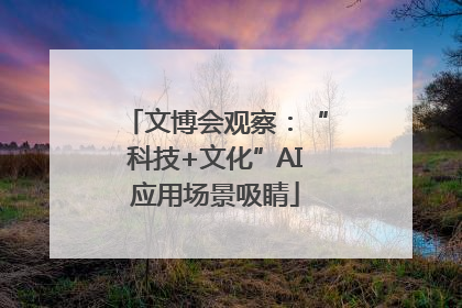 文博会观察：“科技+文化”AI应用场景吸睛