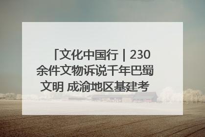 文化中国行｜230余件文物诉说千年巴蜀文明 成渝地区基建考古成果展开展