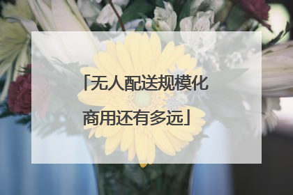 无人配送规模化商用还有多远