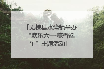 无棣县水湾镇举办“欢乐六一·粽香端午”主题活动