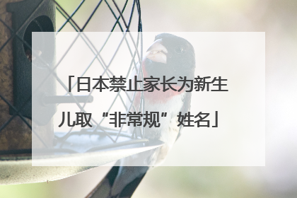日本禁止家长为新生儿取“非常规”姓名