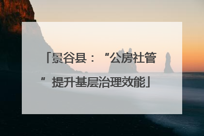 景谷县：“公房社管”提升基层治理效能