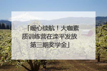 暖心续航！大咖素质训练营在滦平发放第三期奖学金