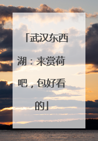 武汉东西湖：来赏荷吧，包好看的