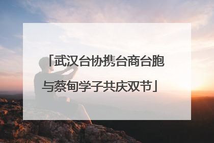 武汉台协携台商台胞与蔡甸学子共庆双节