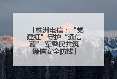 株洲电信：“党建红”守护“通信蓝” 军警民共筑通信安全防线