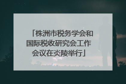 株洲市税务学会和国际税收研究会工作会议在炎陵举行