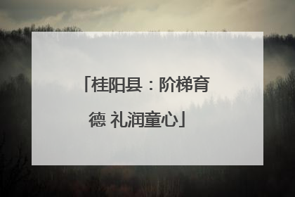 桂阳县：阶梯育德 礼润童心