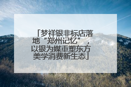 梦祥银非标店落地“郑州记忆”，以银为媒重塑东方美学消费新生态