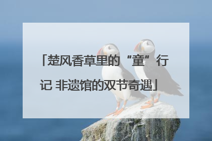 楚风香草里的“童”行记 非遗馆的双节奇遇
