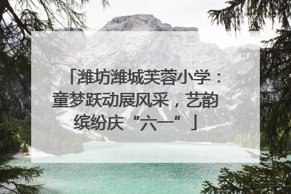 潍坊潍城芙蓉小学：童梦跃动展风采，艺韵缤纷庆“六一”
