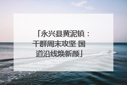 永兴县黄泥镇：干群周末攻坚 国道沿线焕新颜