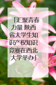 汇聚青春力量 陕西省大学生知识产权知识竞赛在西北大学举办