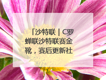 沙特联｜C罗蝉联沙特联赛金靴，赛后更新社媒暗示离队：这个章节结束了