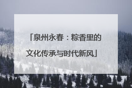 泉州永春：粽香里的文化传承与时代新风