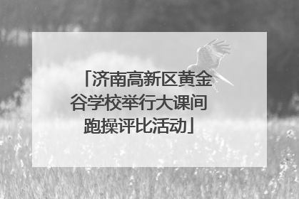 济南高新区黄金谷学校举行大课间跑操评比活动
