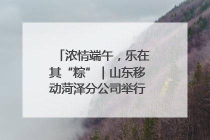 浓情端午，乐在其“粽”｜山东移动菏泽分公司举行端午节主题活动